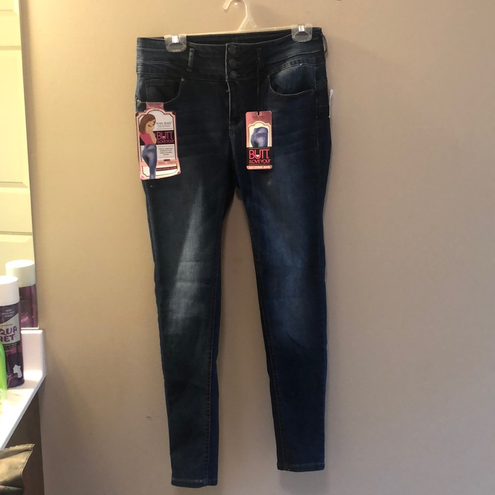 Wax Jean collection dark high rise jeans